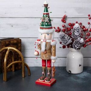 Gingerbread Nutcracker Nutcracker with Christmas Tree Hat